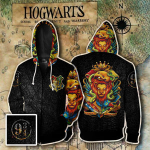 Hogwarts Harry Potter Zip Up Hoodie