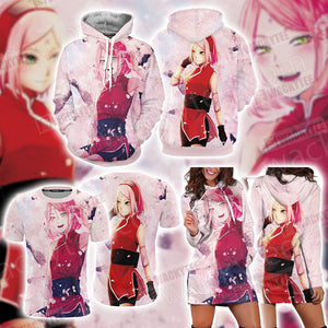 Naruto Sakura Haruno Unisex 3D Hoodie