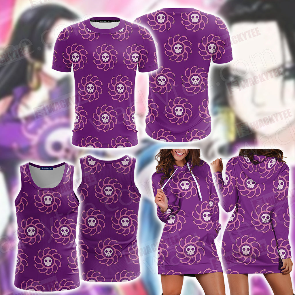 One Piece Boa Hancock 3D Hoodie Dress