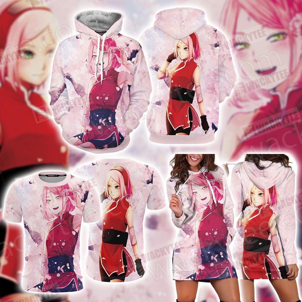 Naruto Sakura Haruno Unisex 3D T-shirt
