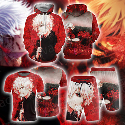 Tokyo Ghoul Kaneki Ken Unisex 3D T-shirt