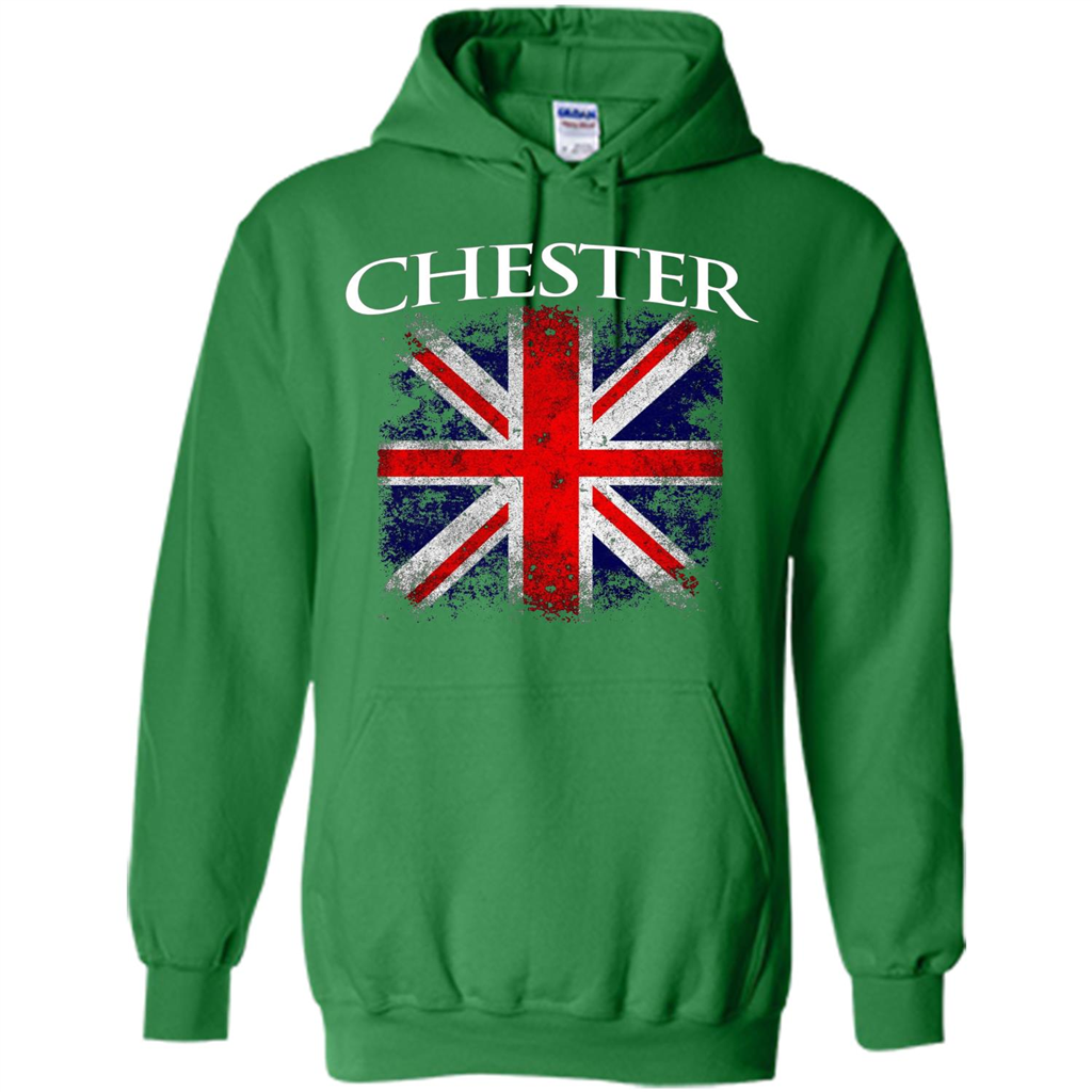 Chester England British Flag T-shirt Irish Green