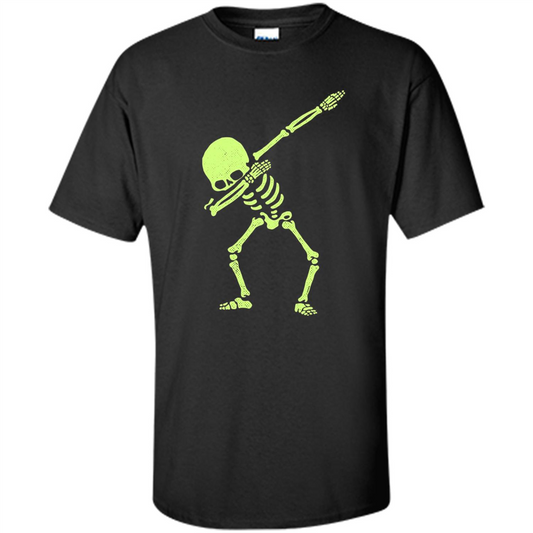Dabbing Skeleton T-shirt Dab Hip Hop Skull Dabbing T-shirt Black