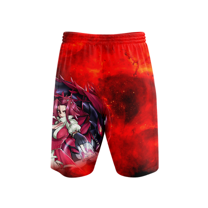 Yu Gi Oh! Izayoi Aki And Black Rose Dragon Beach Shorts