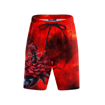 Yu Gi Oh! Izayoi Aki And Black Rose Dragon Beach Shorts