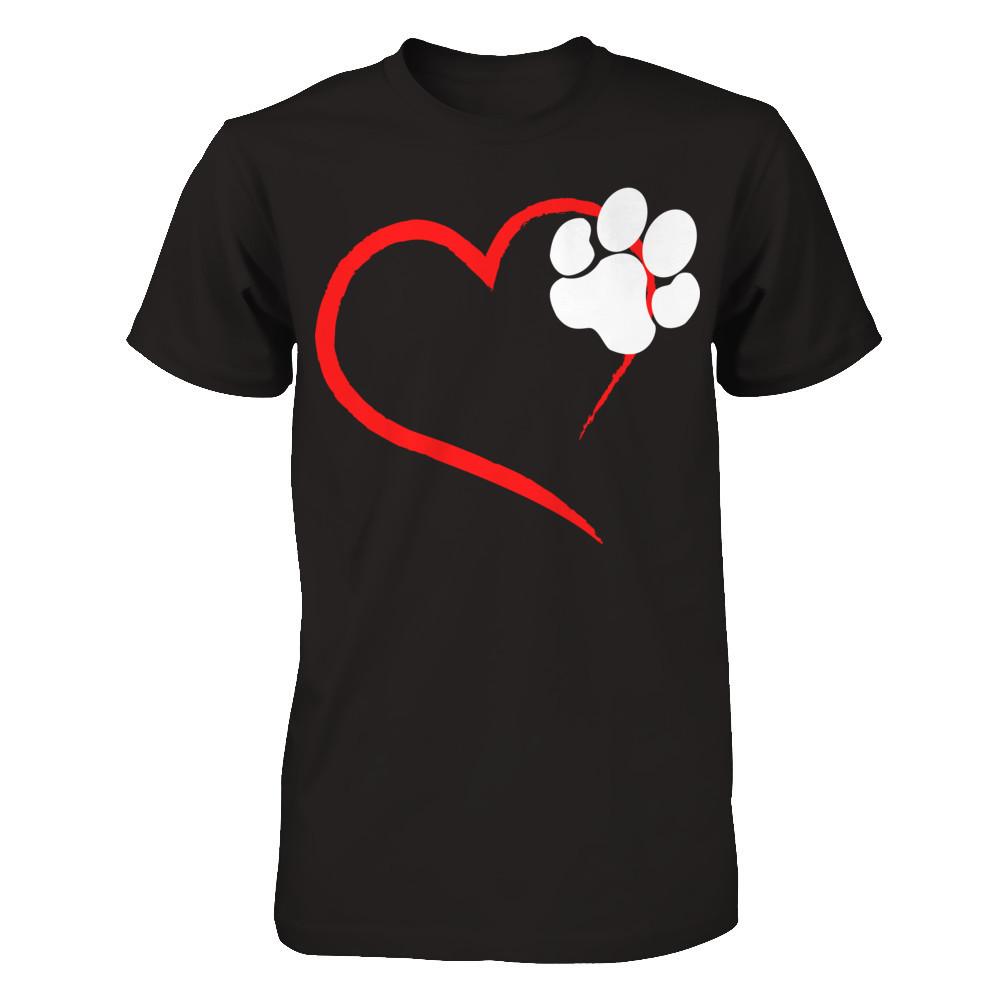 I Love Dogs T-shirt Next Level - Unisex Fitted Tee Black