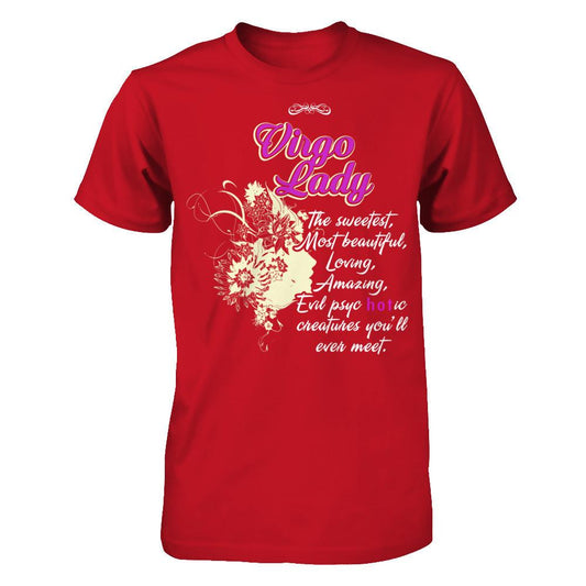 Virgo Lady - The Sweetest, Most Beautiful, Loving, Amazing Gildan - Short Sleeve Tee Red