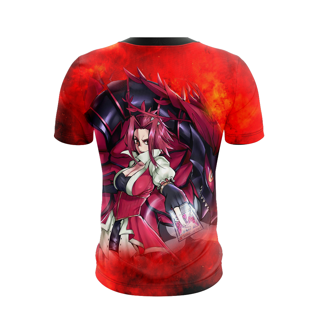 Yu Gi Oh! Izayoi Aki And Black Rose Dragon Unisex 3D T-shirt