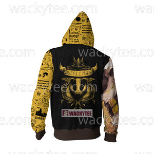 Hufflepuff House  Kind And Loyal Harry Potter Zip Up Hoodie