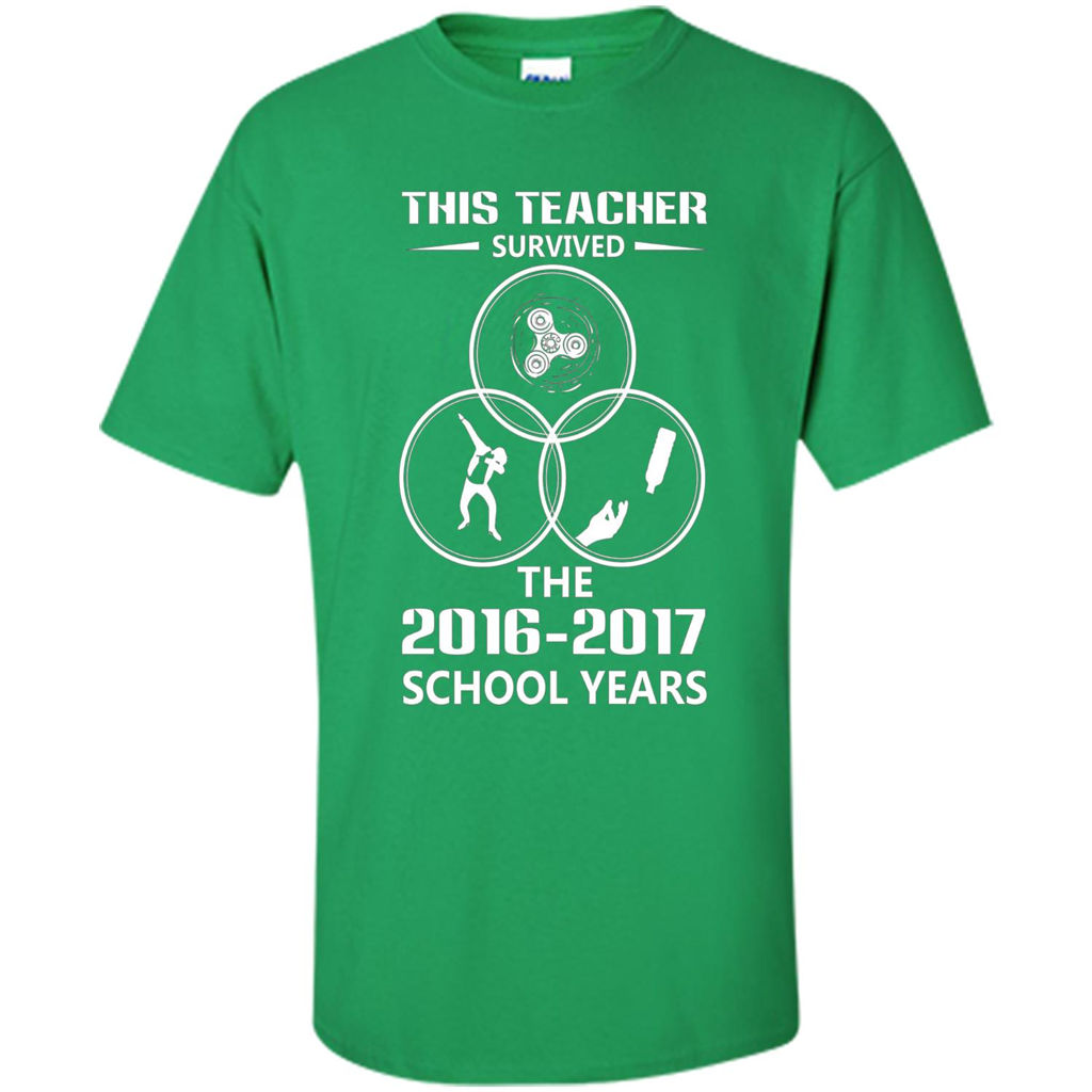 This Teacher Survived The 2016 2017 School Years T-shirt Irish Green