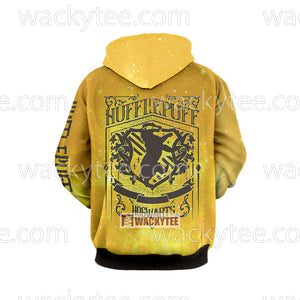 Hufflepuff House Hogwarts Harry Potter New 3D Hoodie