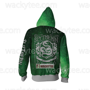 Slytherin House Hogwarts Harry Potter New Zip Up Hoodie