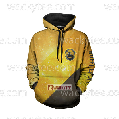 Hufflepuff House Hogwarts Harry Potter New 3D Hoodie