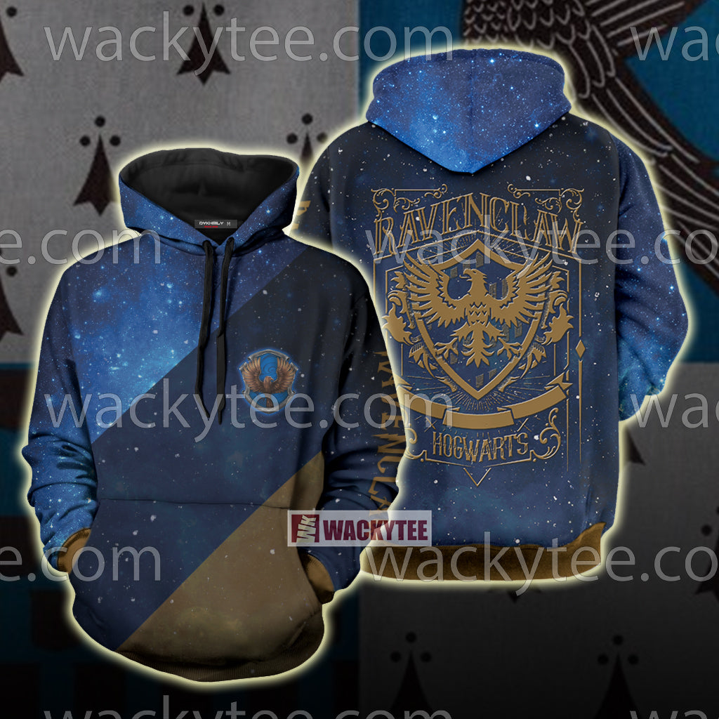Ravenclaw House Hogwarts Harry Potter New 3D Hoodie