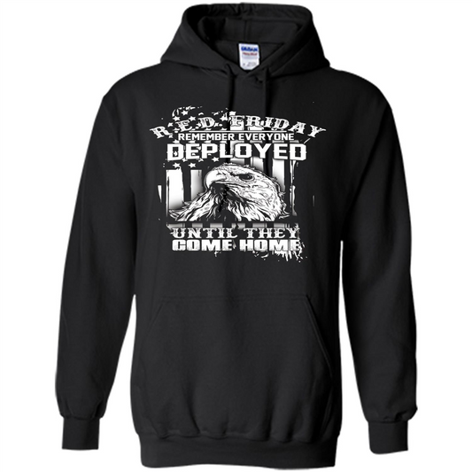 Military T-shirt Red Friday Until They Com Home Black