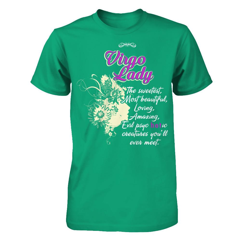 Virgo Lady - The Sweetest, Most Beautiful, Loving, Amazing Gildan - Short Sleeve Tee Kelly Green