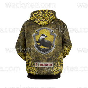 Hufflepuff House Hogwarts Harry Potter New Collection 3D Hoodie