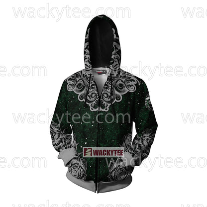 Slytherin House Hogwarts Harry Potter New Collection Zip Up Hoodie