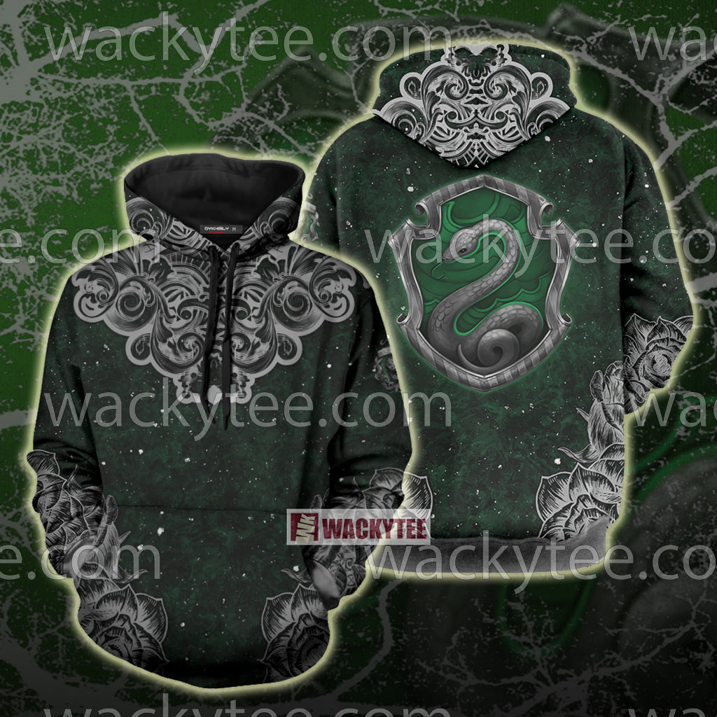 Slytherin House Hogwarts Harry Potter New Collection 3D Hoodie