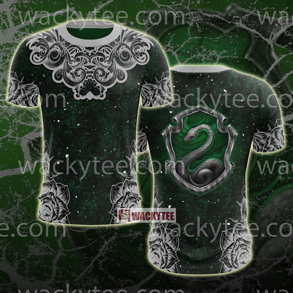 Slytherin House Hogwarts Harry Potter New Collection 3D T-shirt