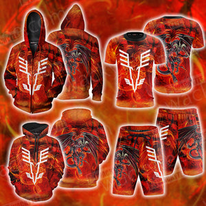 Yu-Gi-Oh! Red Dragon Archfiend The Mark Of The Wings Zip Up Hoodie