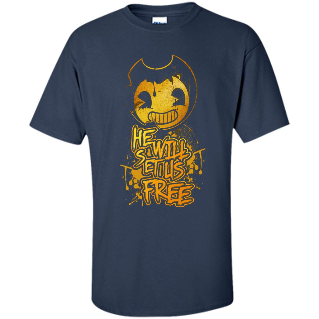 He Will Set Us Free T-shirt Navy