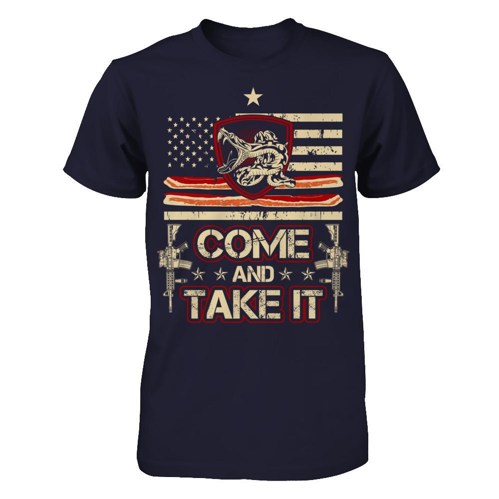 Come And Take It T-shirt Next Level - Unisex Fitted Tee Midnight Navy