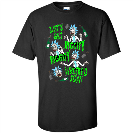TV Series Riggity Riggity Wrecked T-shirt Black