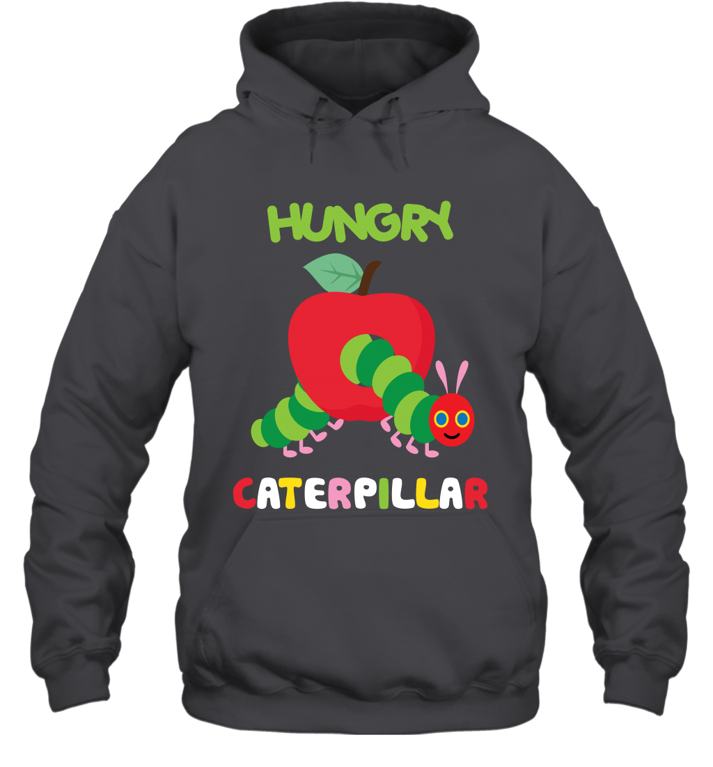 Hungry Caterpillar Funny Shirt Hoodie Hoodie Dark Heather