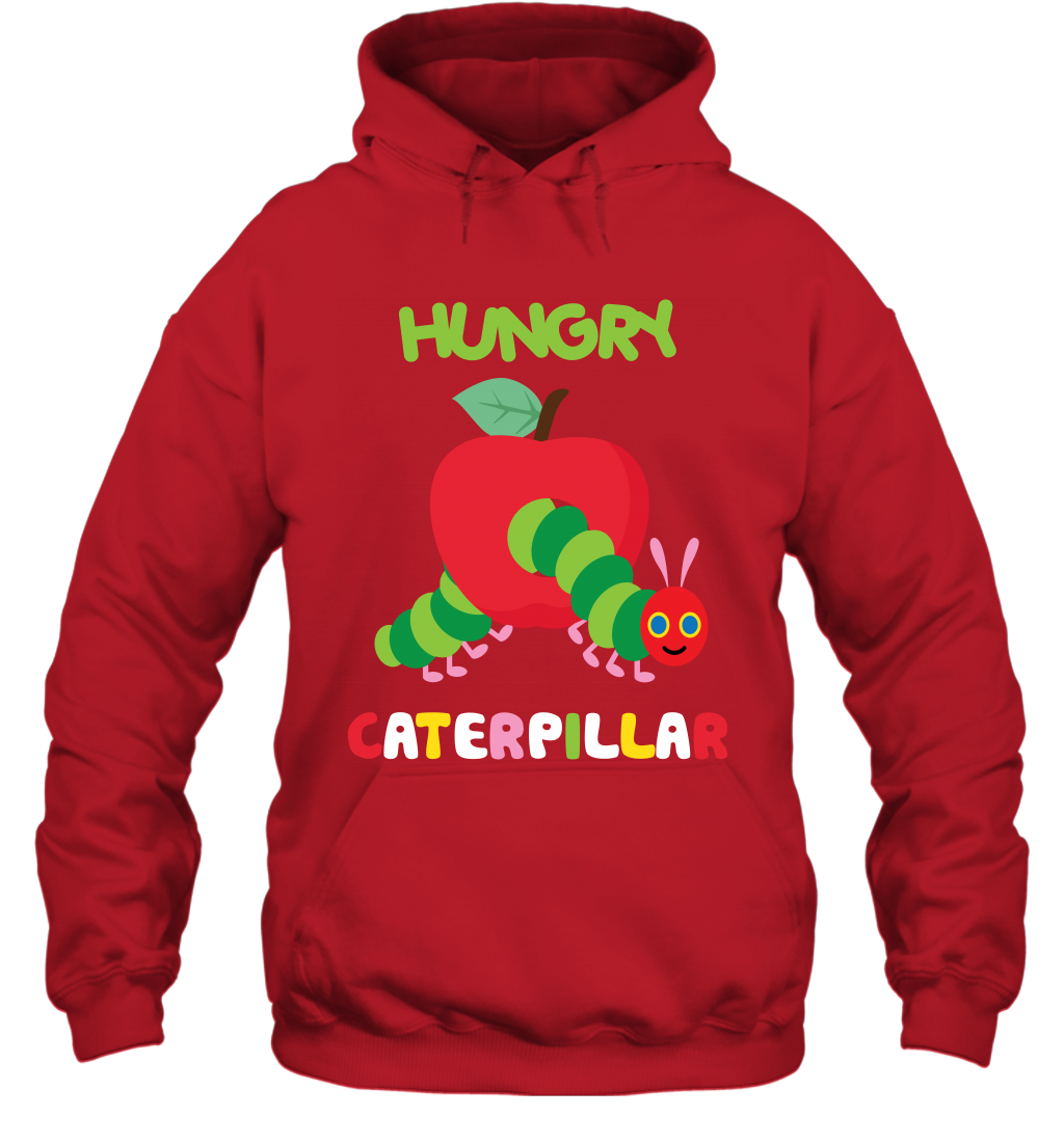 Hungry Caterpillar Funny Shirt Hoodie Hoodie Red