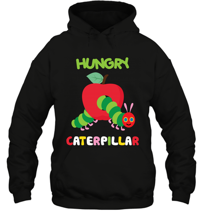 Hungry Caterpillar Funny Shirt Hoodie Hoodie Black