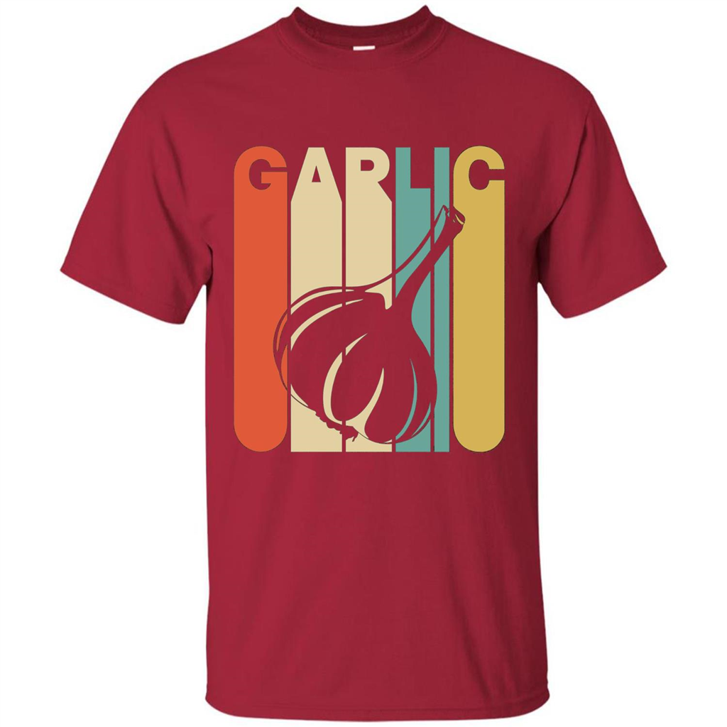 Vintage Style Garlic T-Shirt Cardinal