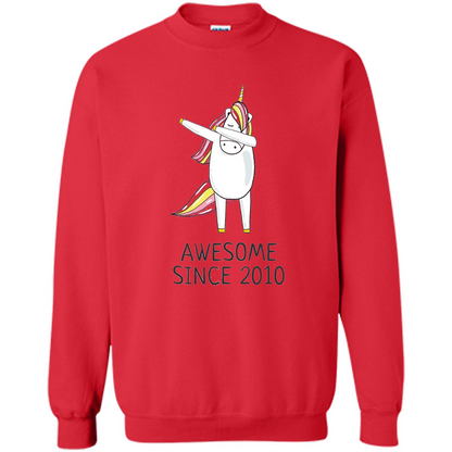 Awesome Since 2010 T-shirt Born In 2010 Red