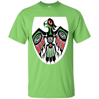 Native American Eagle T-shirt Lime
