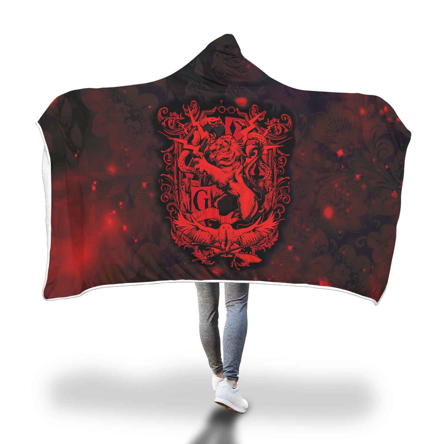 The Gryffindor Lion (Harry Potter) 3D Hooded Blanket