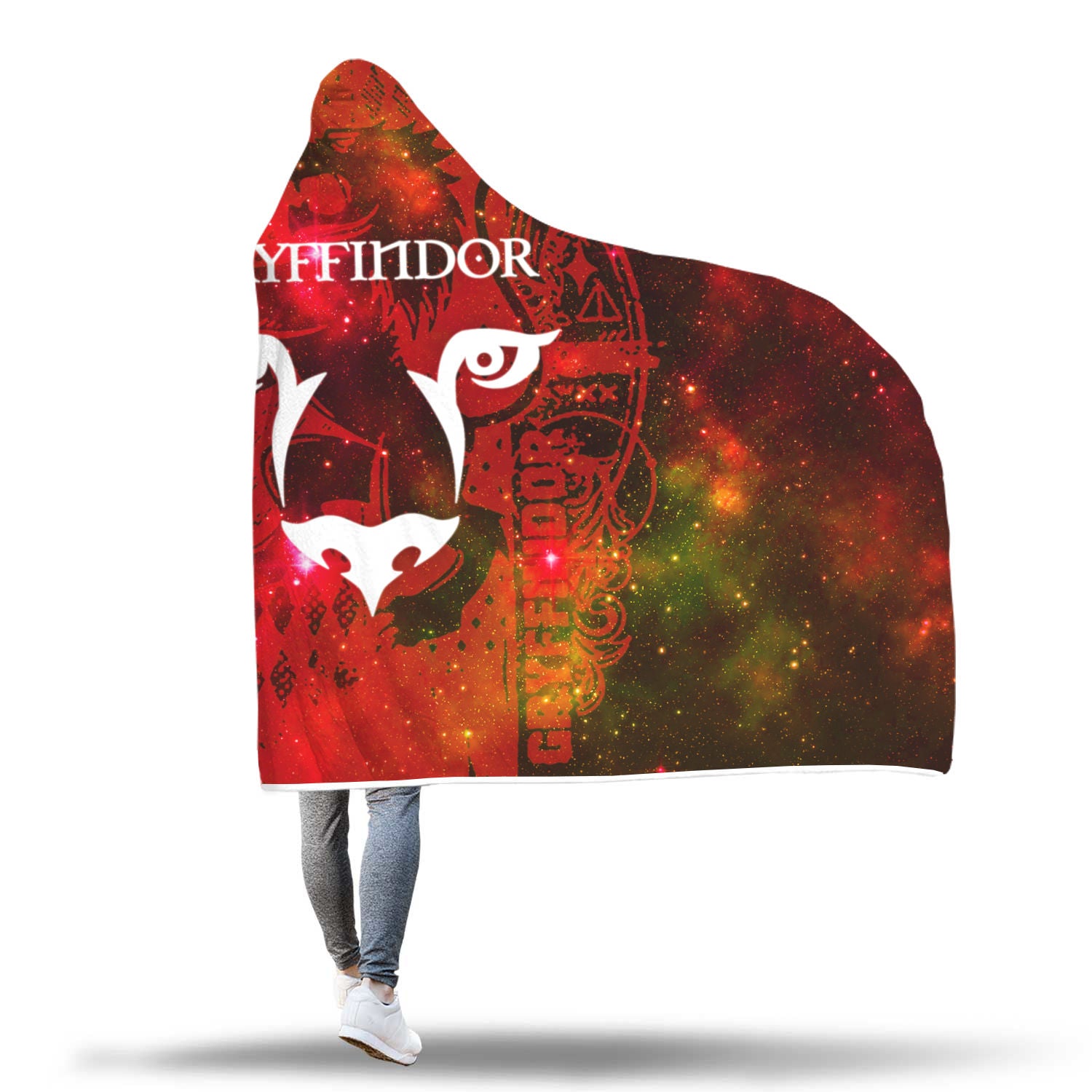 Quidditch Gryffindor Harry Potter 3D Hooded Blanket