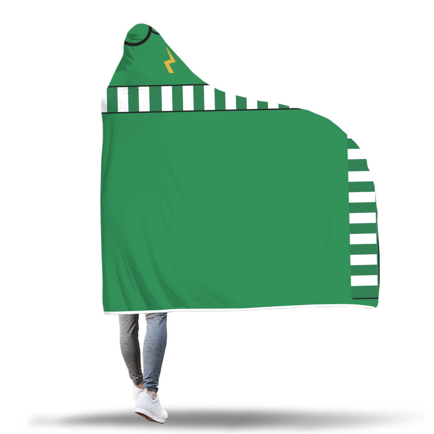 Slytherin House Hogwarts Logo Harry Potter 3D Hooded Blanket