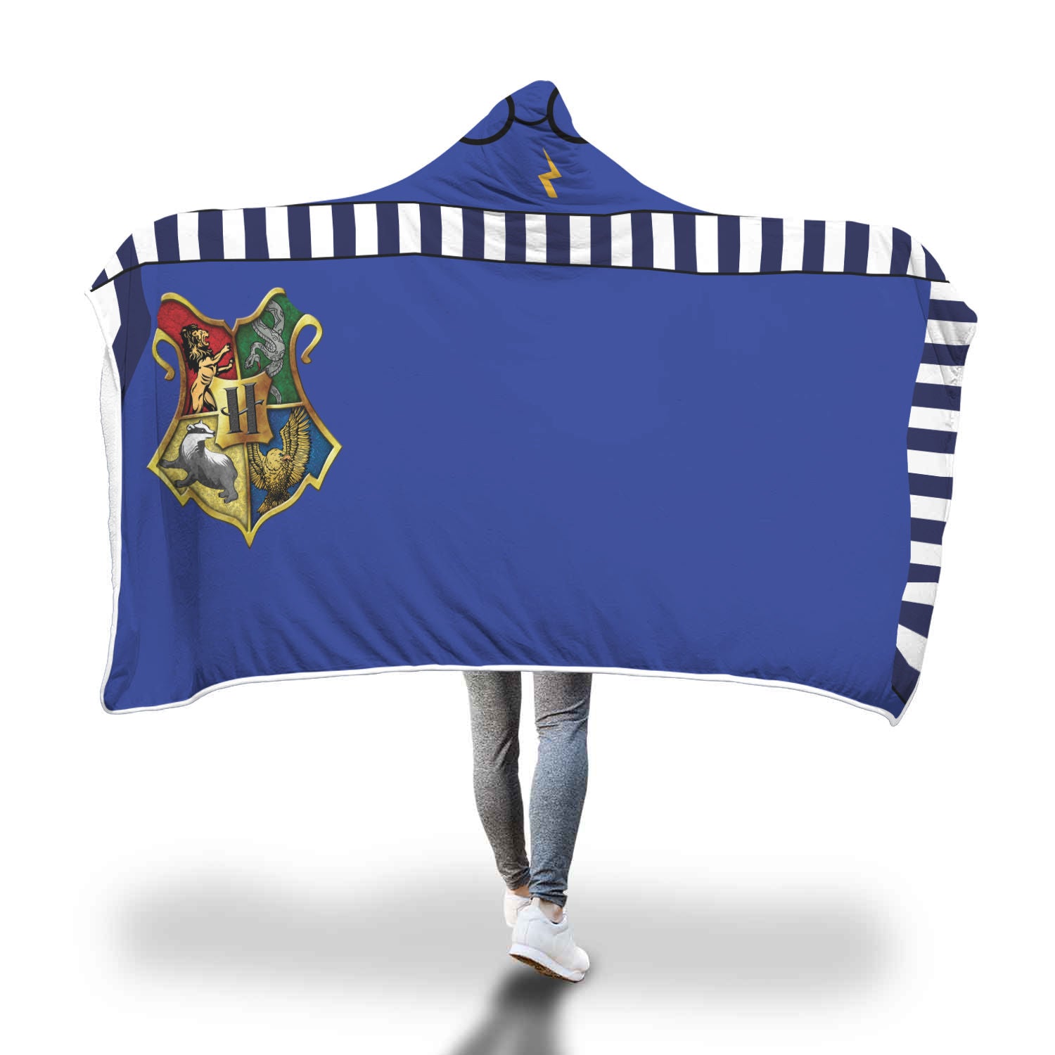 Ravenclaw House Hogwarts Logo Harry Potter 3D Hooded Blanket