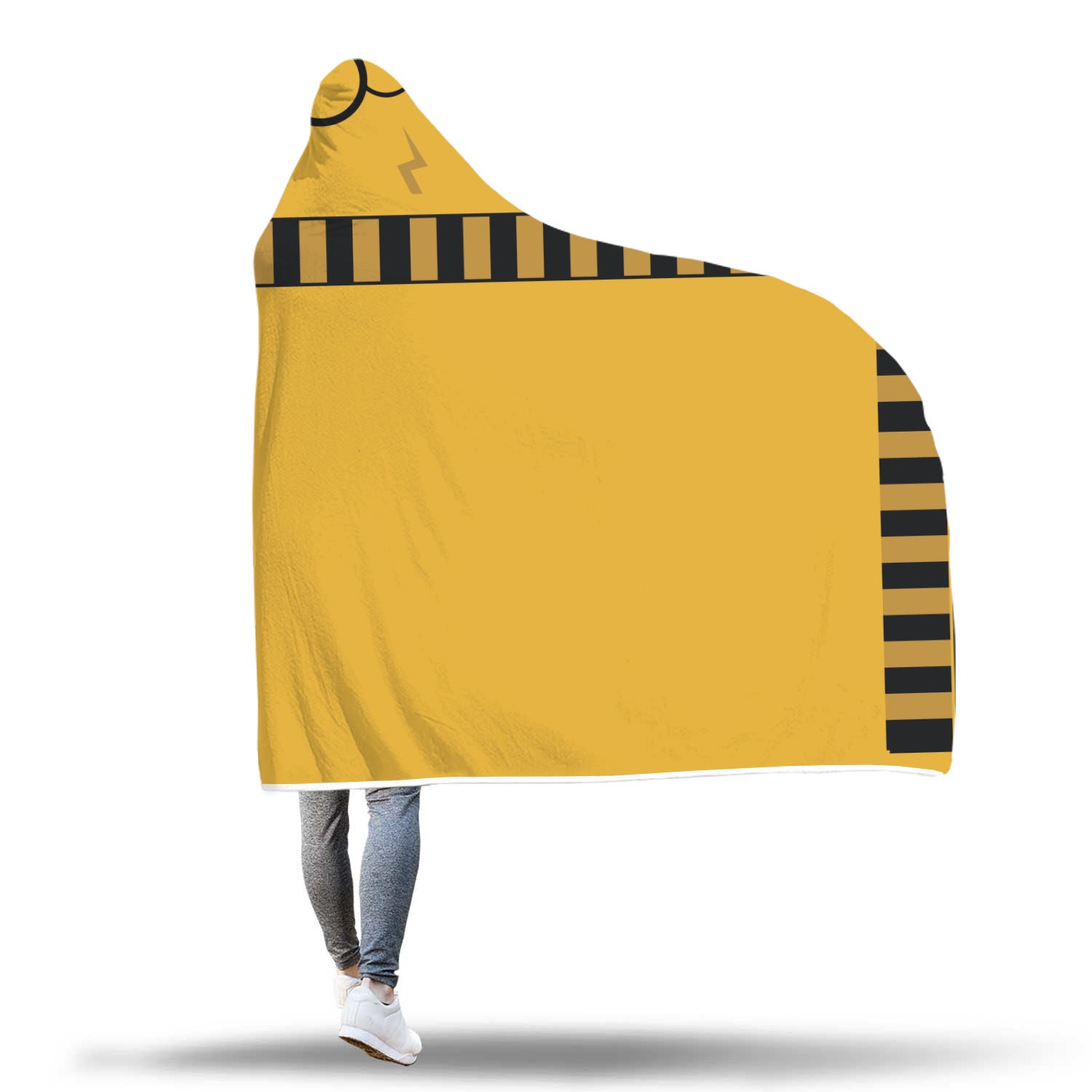 Hufflepuff House Hogwarts Logo Harry Potter 3D Hooded Blanket