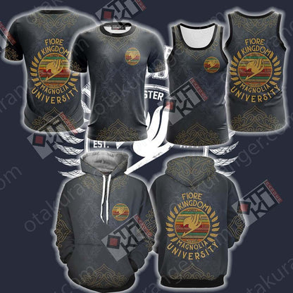 Fairy Tail - Fiore Kingdom Magnolia University Unisex 3D T-shirt