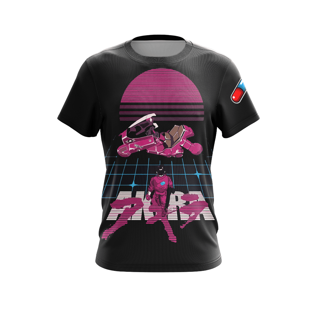 Akira Neon Tokyo Unisex 3D T-shirt