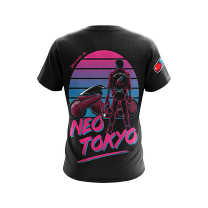 Akira Neon Tokyo Unisex 3D T-shirt