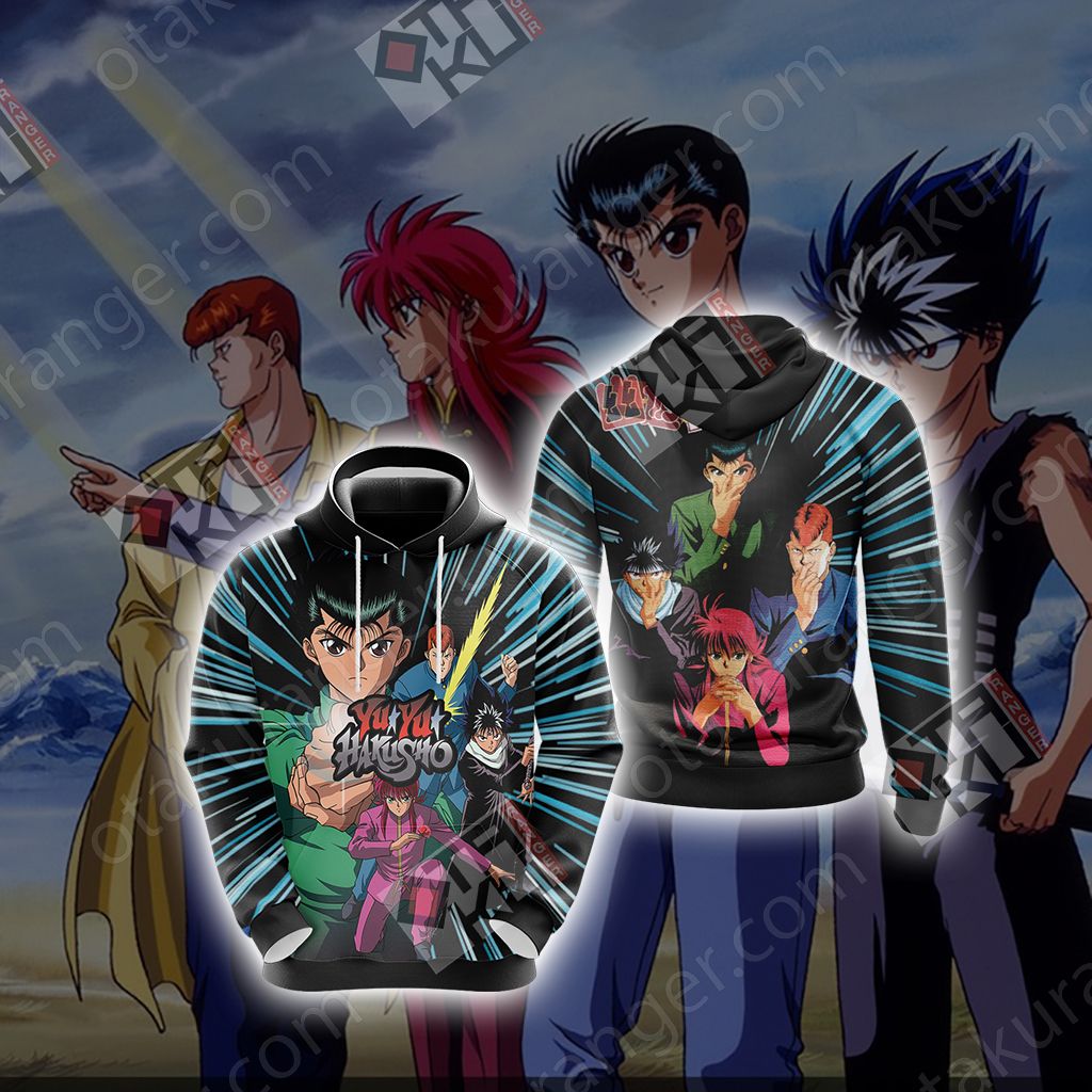 Yu Yu Hakusho - Main Characters Unisex 3D Hoodie