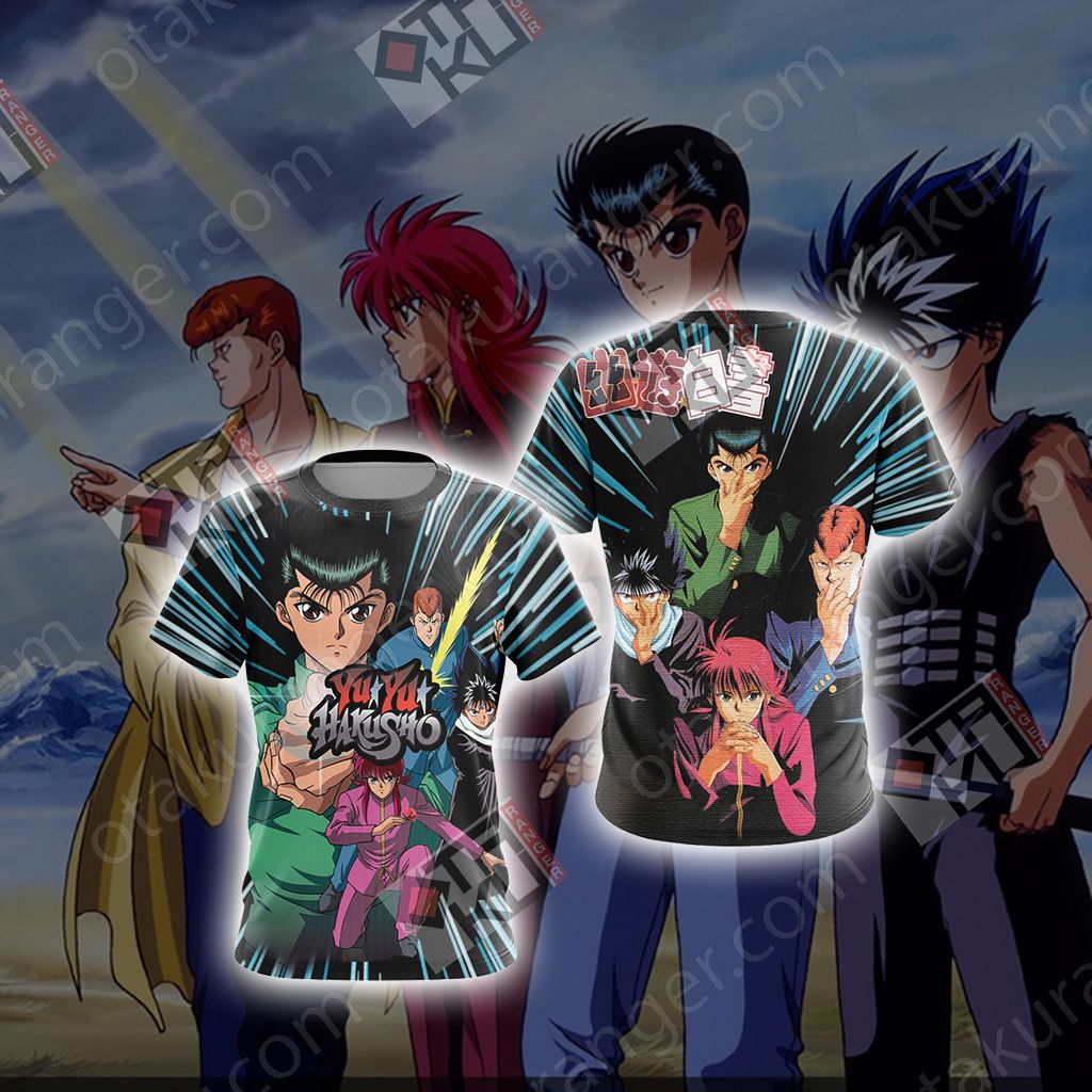 Yu Yu Hakusho - Main Characters Unisex 3D T-shirt