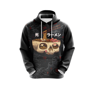 Food Skull Japanese Unisex Zip Up Hoodie