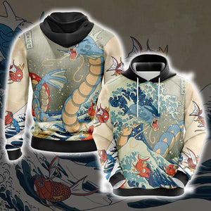 Pokemon - Gyarados Unisex 3D Hoodie