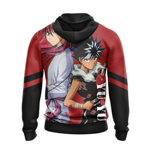 Yu Yu Hakusho - Hiei  And Kurama Unisex Zip Up Hoodie