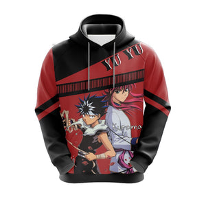 Yu Yu Hakusho - Hiei  And Kurama Unisex 3D Hoodie