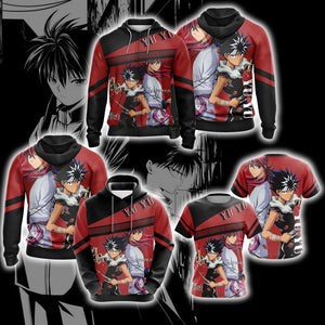 Yu Yu Hakusho - Hiei  And Kurama Unisex Zip Up Hoodie