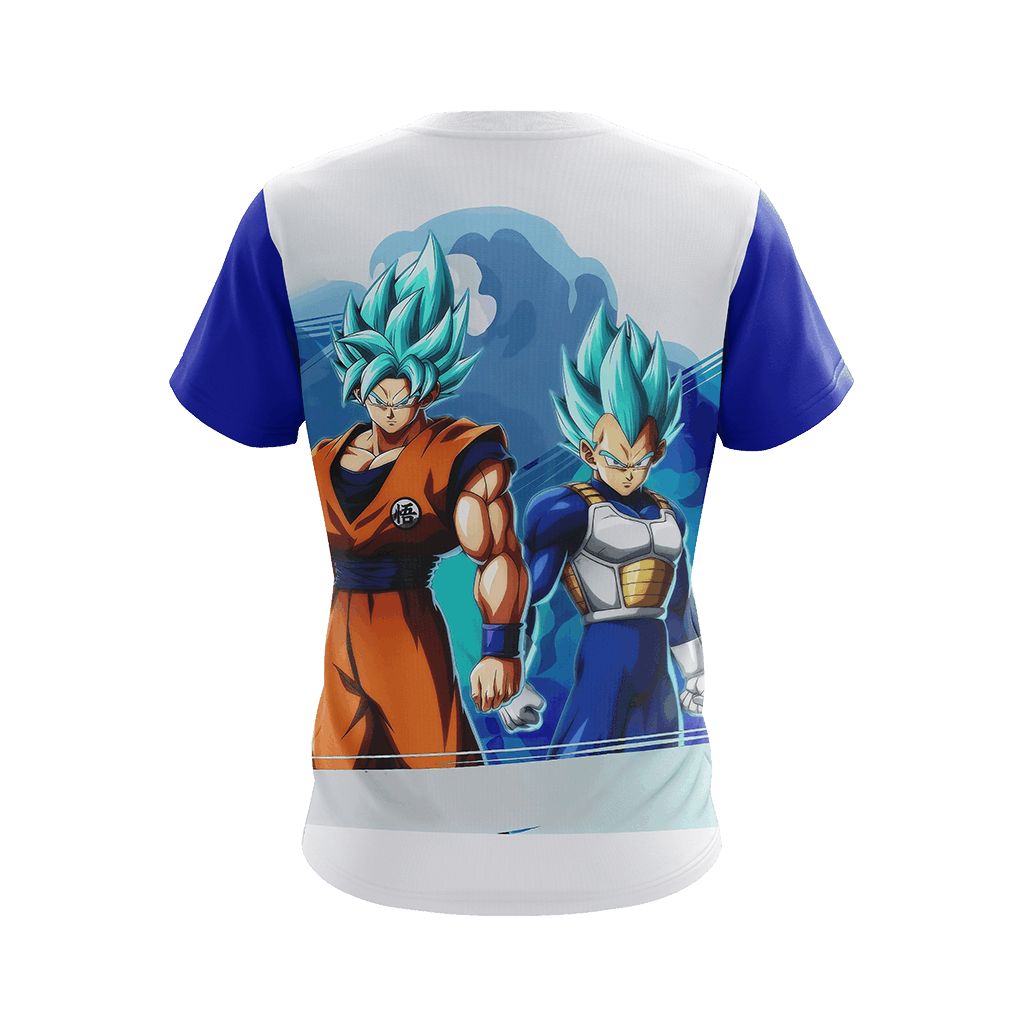 Dragon Ball - Super Saiyan Blue Goku and Vegeta Unisex 3D T-shirt